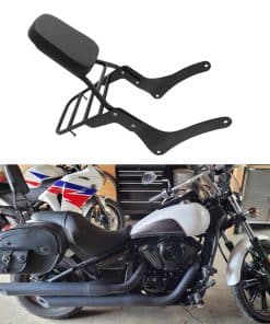 Respaldo cómodo de cuero + parrilla para equipaje