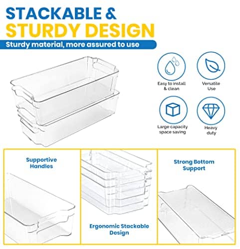 Organizadores de Refrigerador Utopia Home - Set de 8 Bins - Imagen 3
