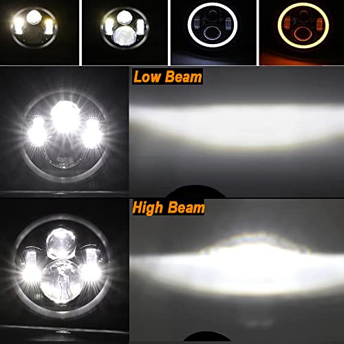 AMUNIESUN Compatible Con Hummer H1 H2 AM GENERAL Par Faro 7 - Imagen 8