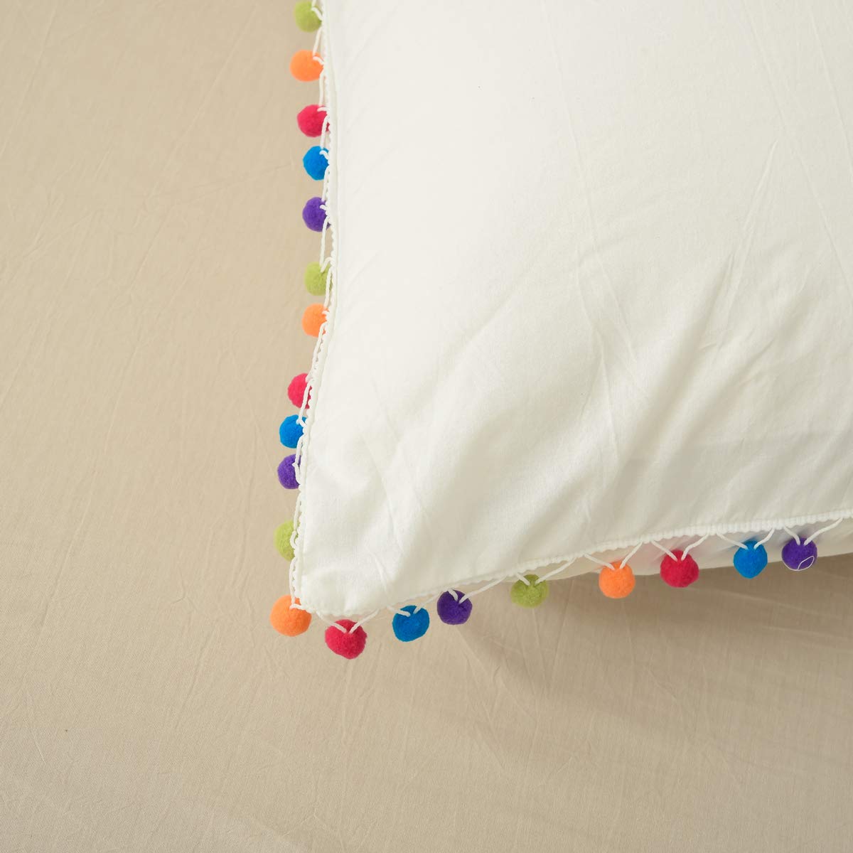 Juego de Cama Pom Pom Vintage Suave Tamaño California King - Imagen 6