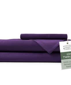 Juego de Sábanas de 3 Piezas Hotel Sheets -Purple