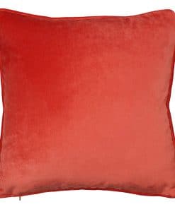 Funda de cojín decorativa de terciopelo liso color rosa