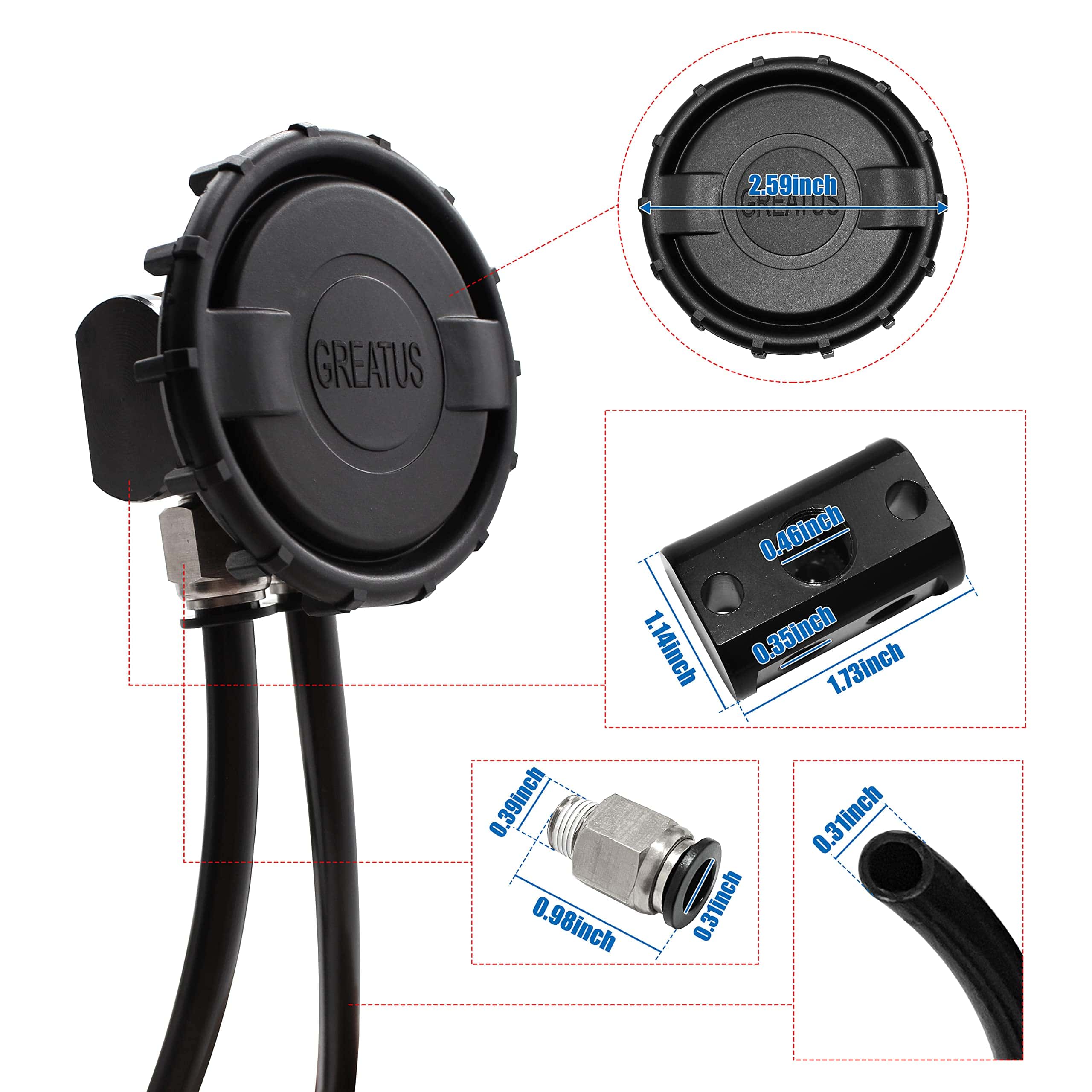 Sustitución del respiradero del eje diferencial para kit - Imagen 4