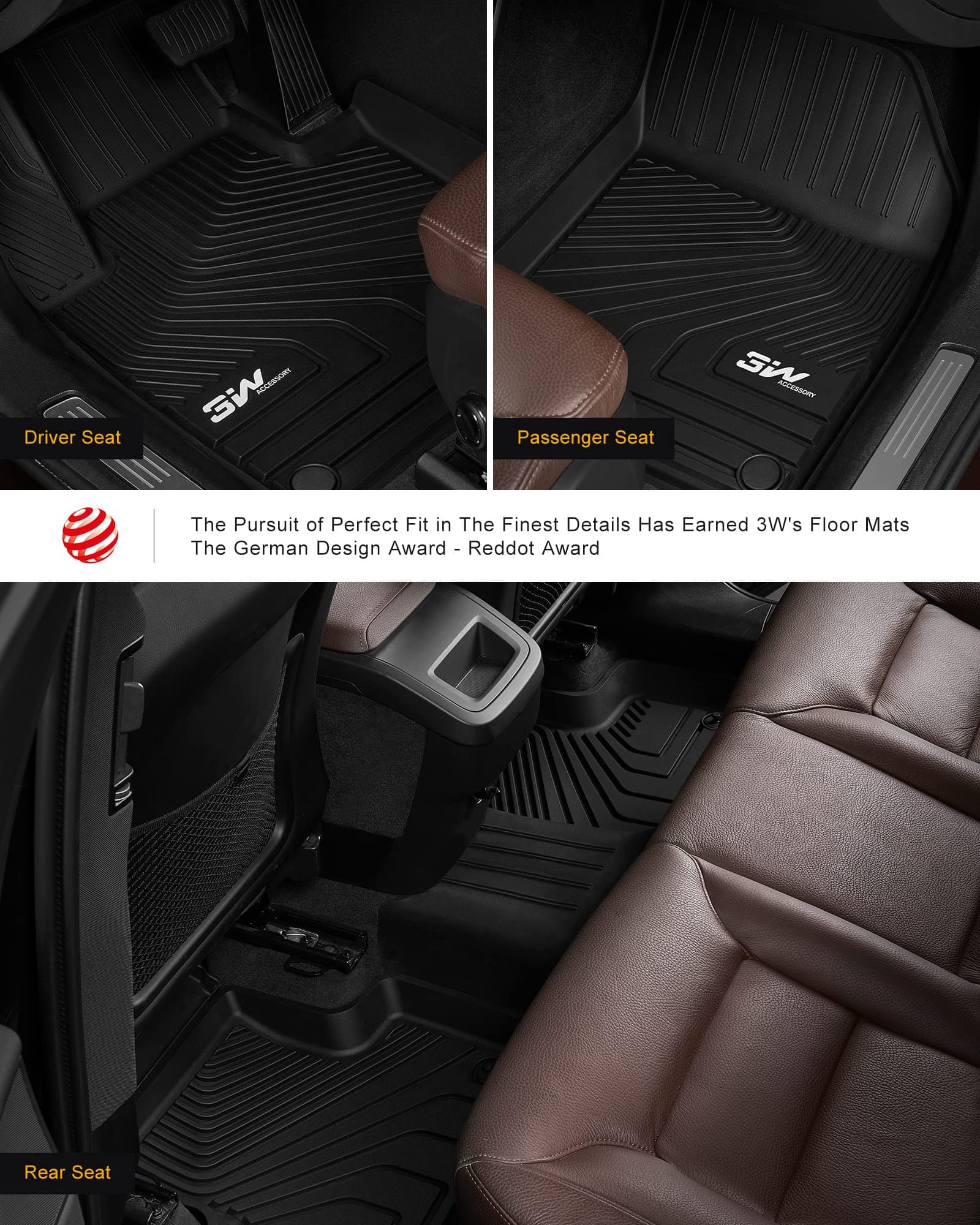 Tapetes de Piso 3W Fit Volvo XC60 2018-2024 (No para - Imagen 4