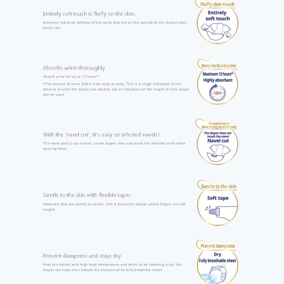 Pañales Orgánicos para Bebés Talla NB (0-11 lb) 63 unidades - Imagen 8