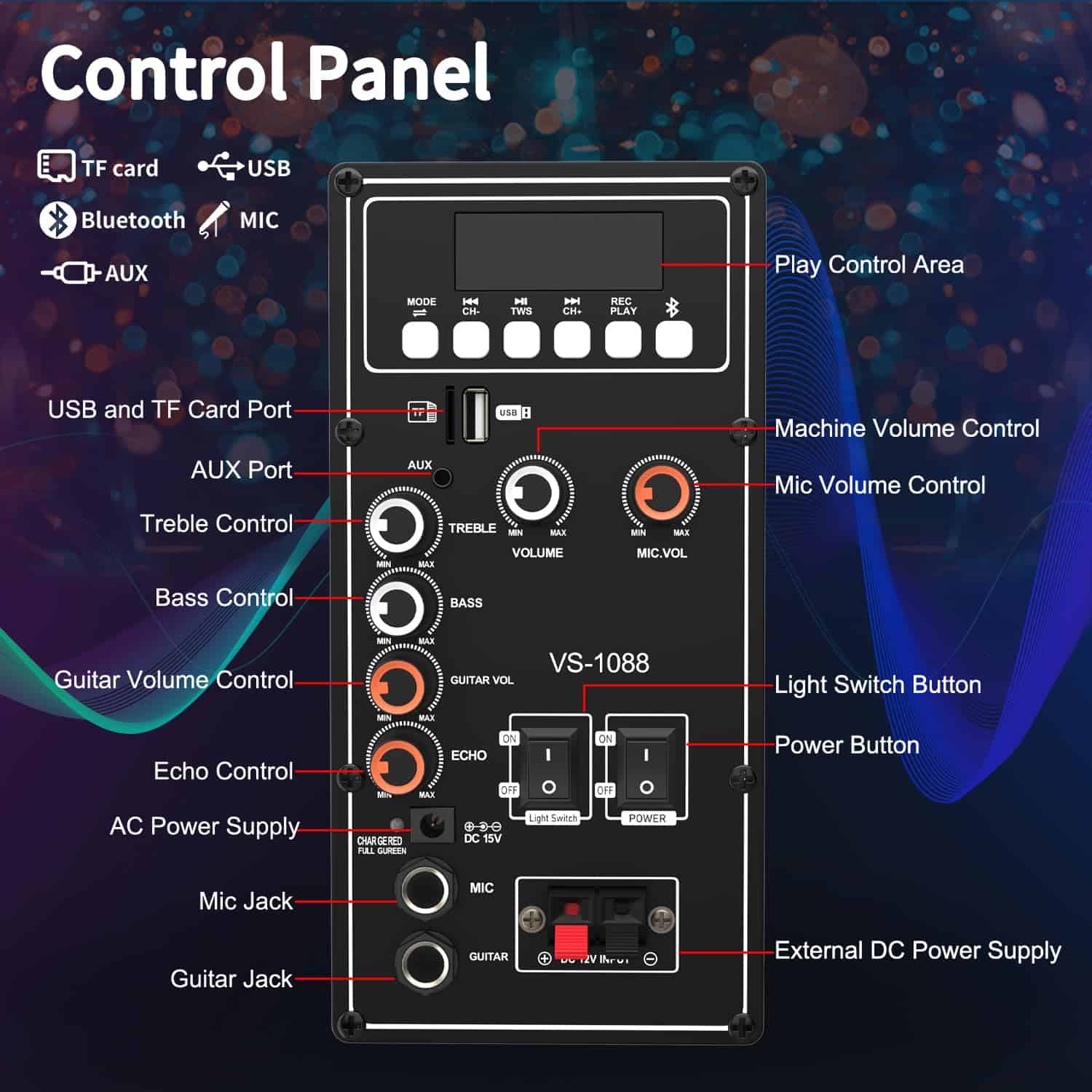 Máquina de Karaoke VeGue para Adultos y Niños, Altavoz - Imagen 7