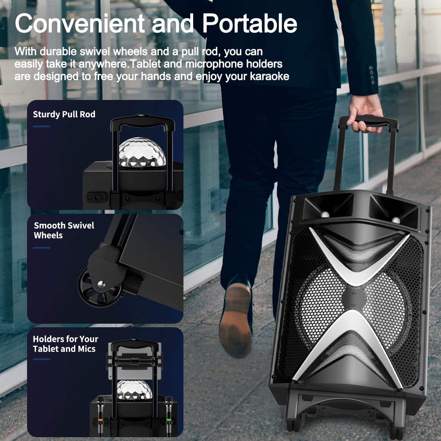 Máquina de Karaoke VeGue para Adultos y Niños, Altavoz - Imagen 3