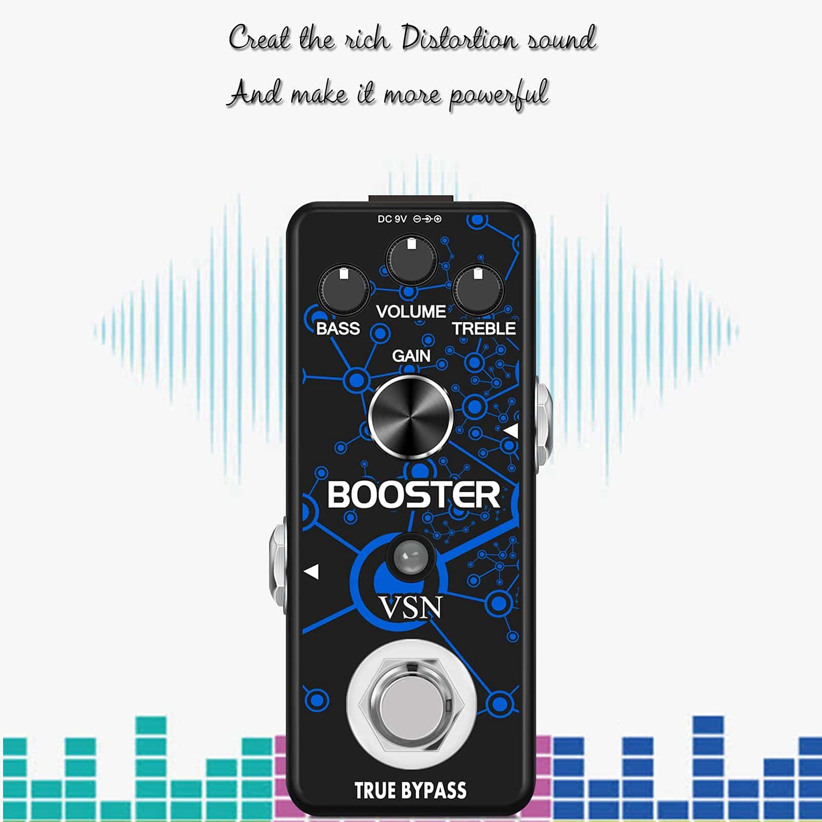 Pedal de Efecto de Guitarra VSN Boost Micro Clean Boost - Imagen 8
