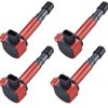 Conjunto de 4 Bobinas de Encendido Rojas Compatibles con