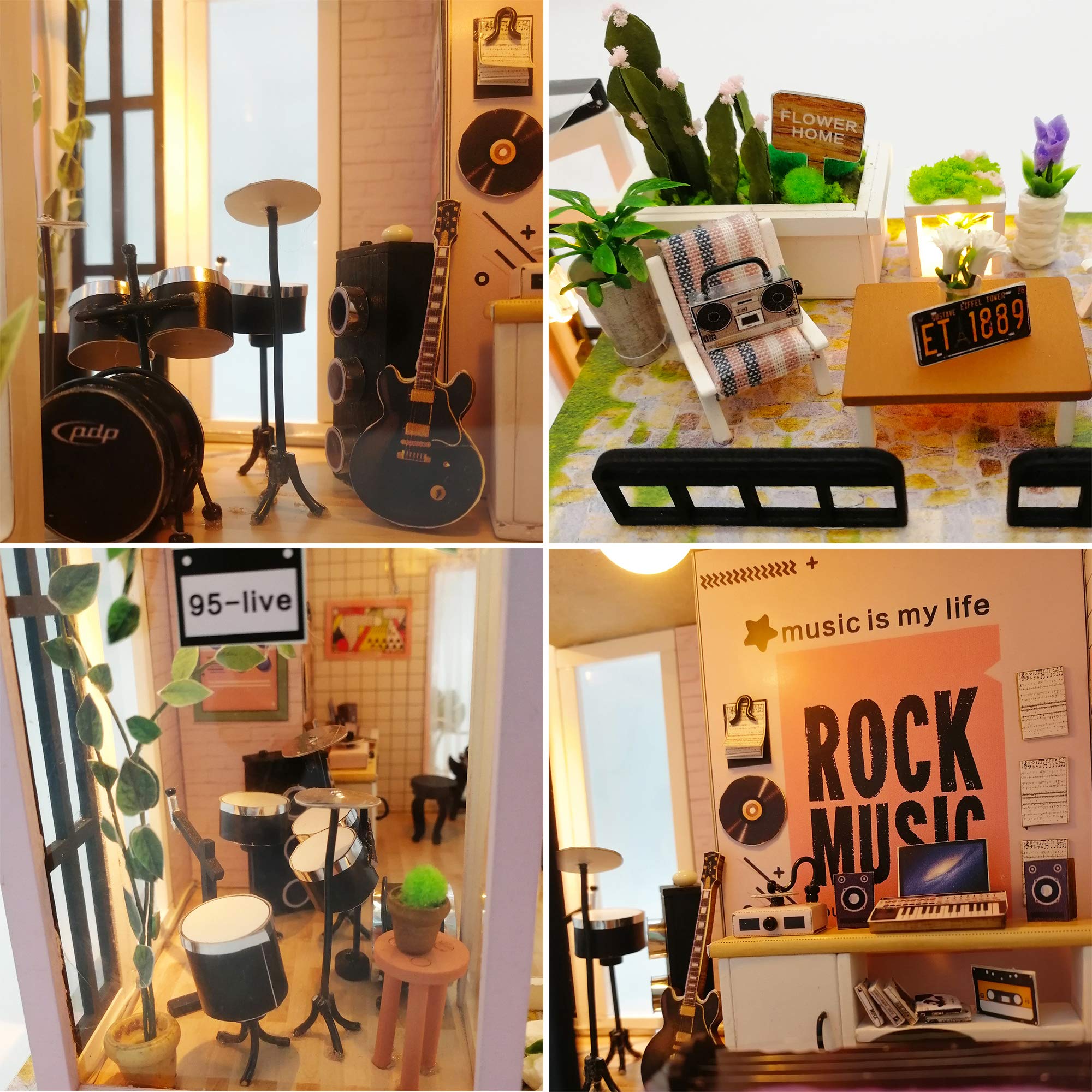 Kit de Casa de Muñecas en Miniatura DIY de Spilay con - Imagen 8