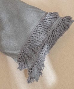 Fundas de Almohada de Borlas Grises Vintage Softta 20x36