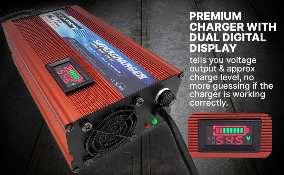 Cargador de Batería TRAKTRONIX para Carros de Golf Club CAR - Imagen 4