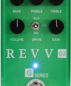 Pedal de Preamp/Overdrive/Distorsión de Canal Verde Revv G2