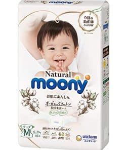 Pañales Orgánicos - Paquete de Pañales Naturales Moony con