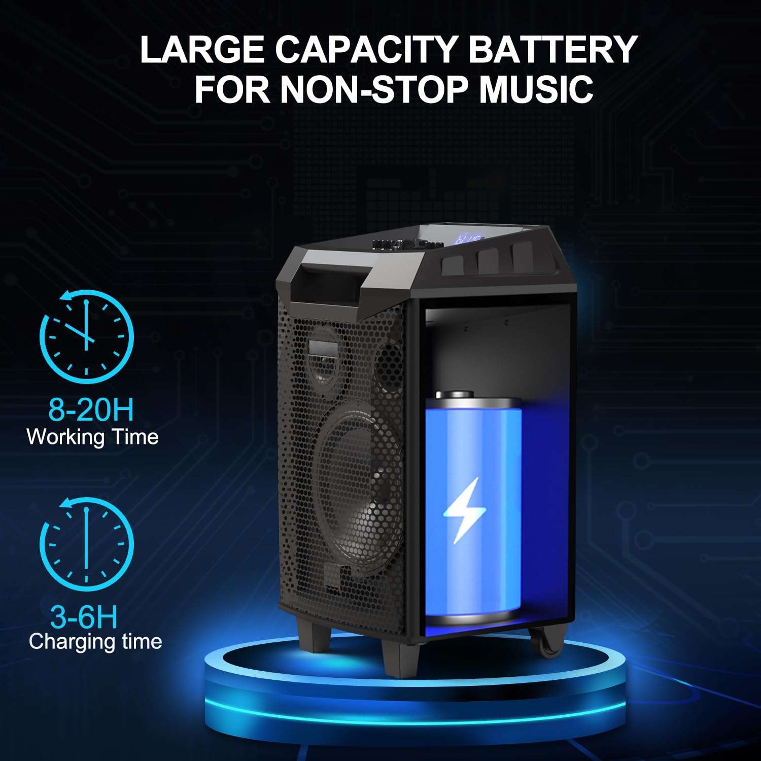 Máquina de Karaoke VeGue, Altavoz Bluetooth Sistema PA para - Imagen 8