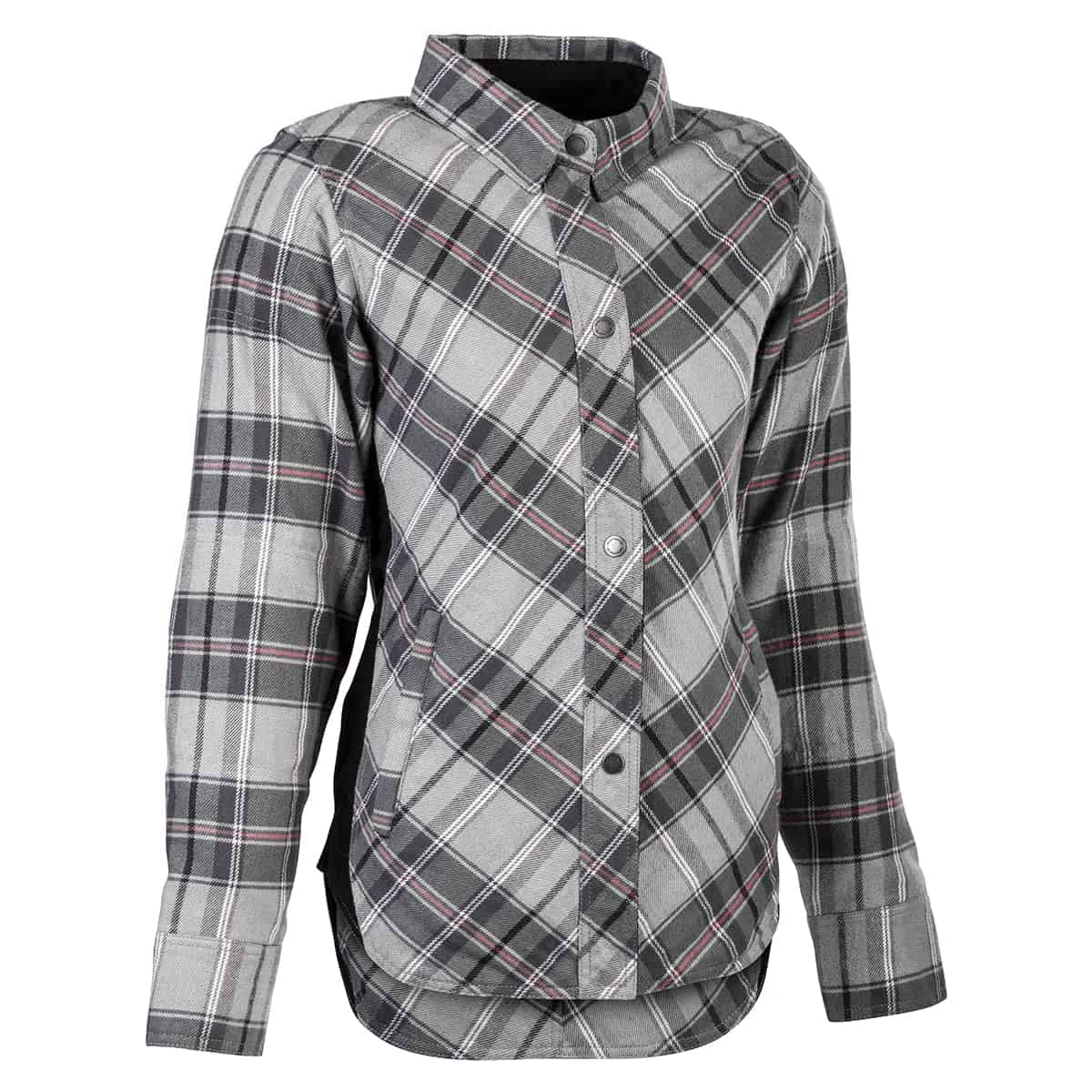 Camisa de moto Highway 21 Rogue para mujer (Rosa/Gris,