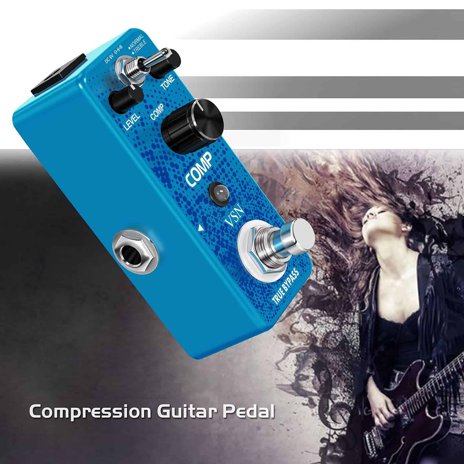 Pedal de Compresor de Guitarra VSN para Efecto de - Imagen 9