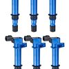 Conjunto de 6 Bobinas de Encendido Azules Compatibles con