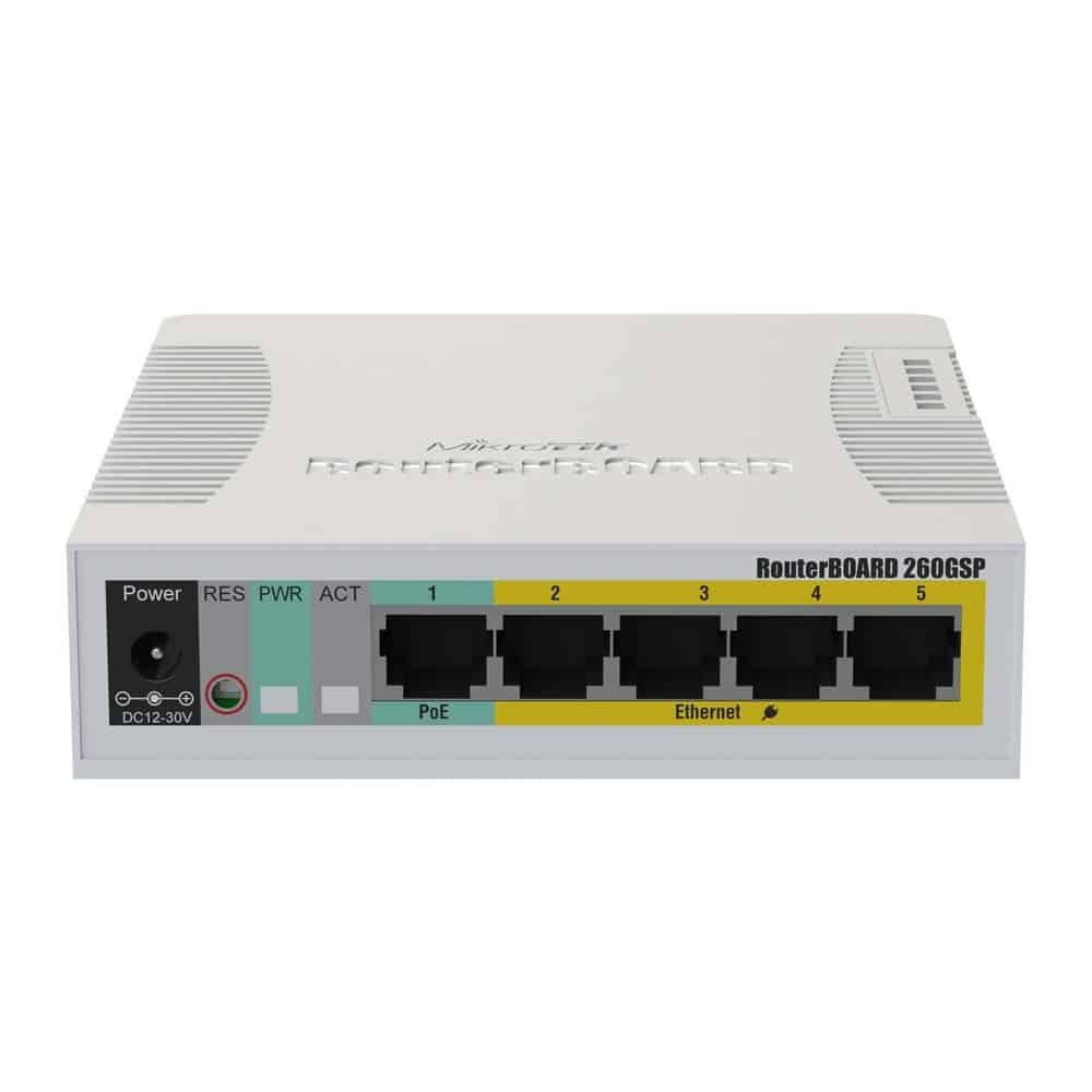 Mikrotik CSS106-1G-4P-1S 5-Port Gigabit Cloud Smart Switch