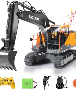 Excavadora RC Volvo DOUBLE E de 17 Canales 3 en 1 Juguetes