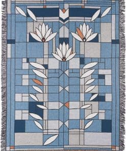 UNI-ART Cobija de Tiro Waterlilies de Frank Lloyd Wright(R)