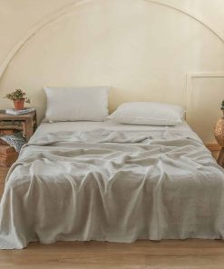 Sábana Plana de Lino Francés -Lino