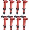 Pack de Bobinas de Encendido ENA 8 Rojo para 3.7L 3.9L 4.7L