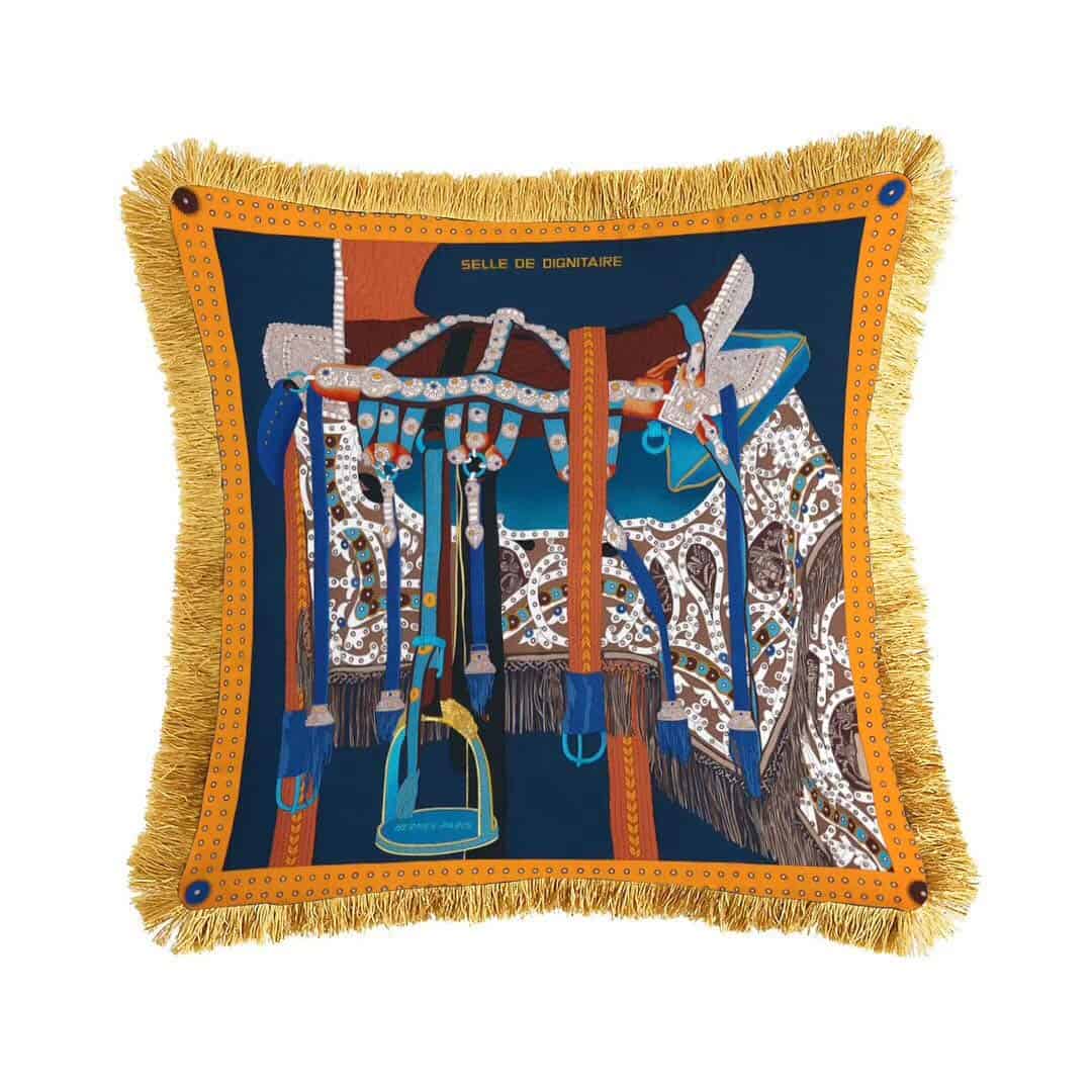 Funda de cojín de terciopelo de doble -Multicolor