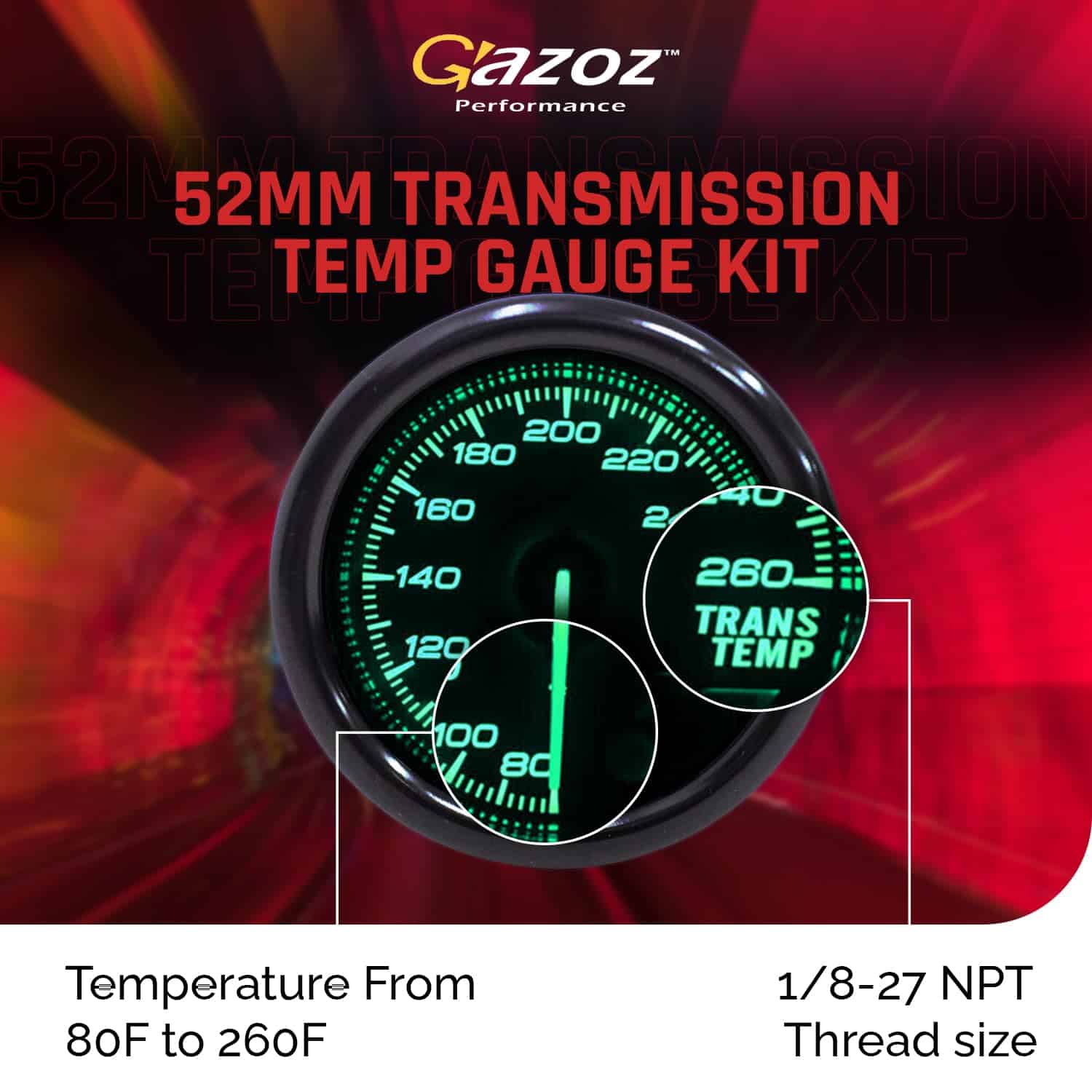Medidor de Temperatura de Transmisión Gazoz Performance - Imagen 3