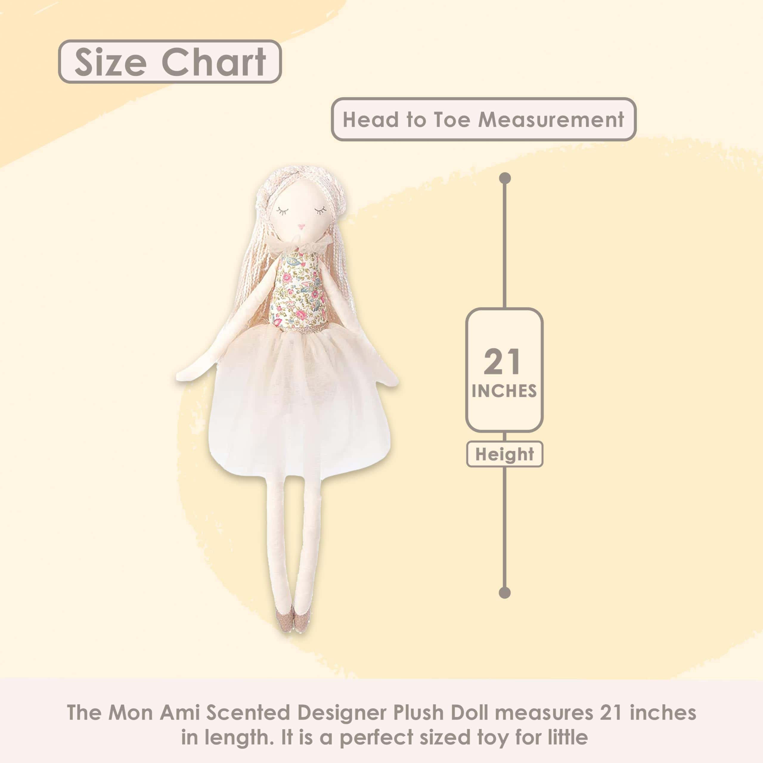 Muñeca de peluche con aroma a vainilla Mon Ami - 21", - Imagen 3