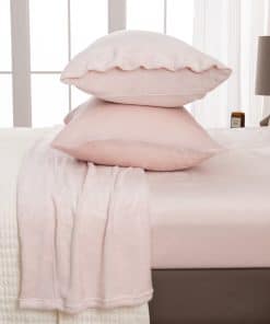 Juego de sábanas extra suaves de terciopelo -Rosa Blush