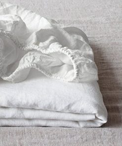 Simple&Opulence Sabana Ajustable de Lino 100% Queen(1