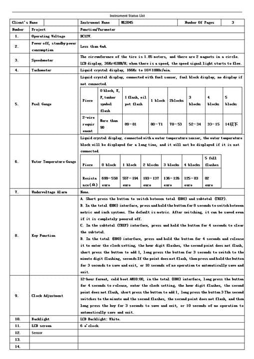 Velocímetro digital LED LCD universal para motocicleta - Imagen 8
