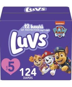 Pañales Luvs - Talla 5, 124 unidades, Pañales desechables