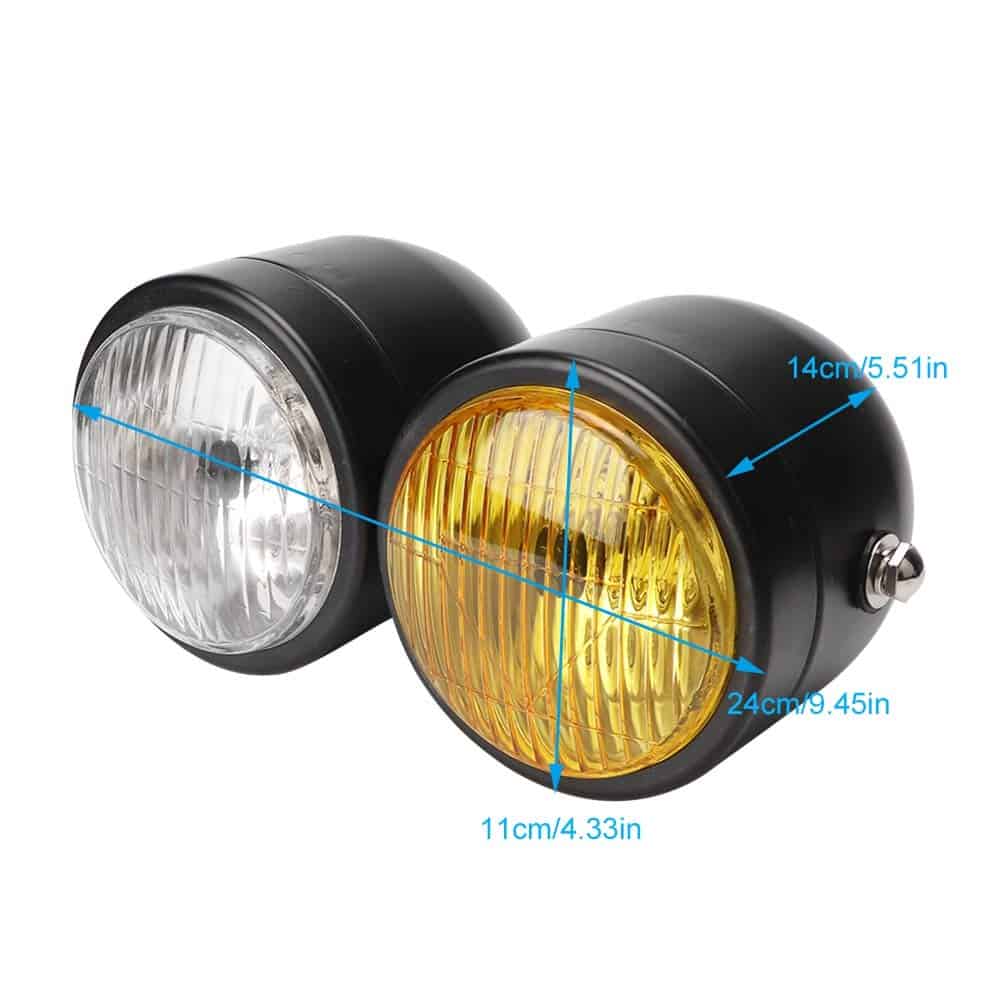 Doble Faro, Faro Delantero Doble Redondo Universal para - Imagen 3