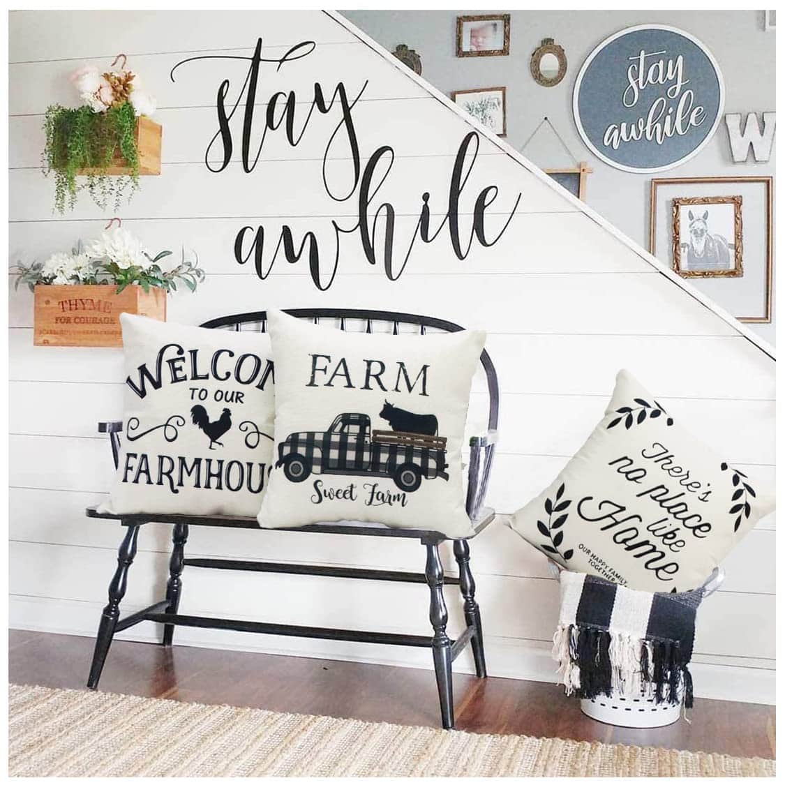 NYDECOR Funda de Almohada Frases de Inspiración Decoración - Imagen 5