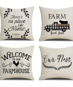 NYDECOR Funda de Almohada Frases de Inspiración Decoración