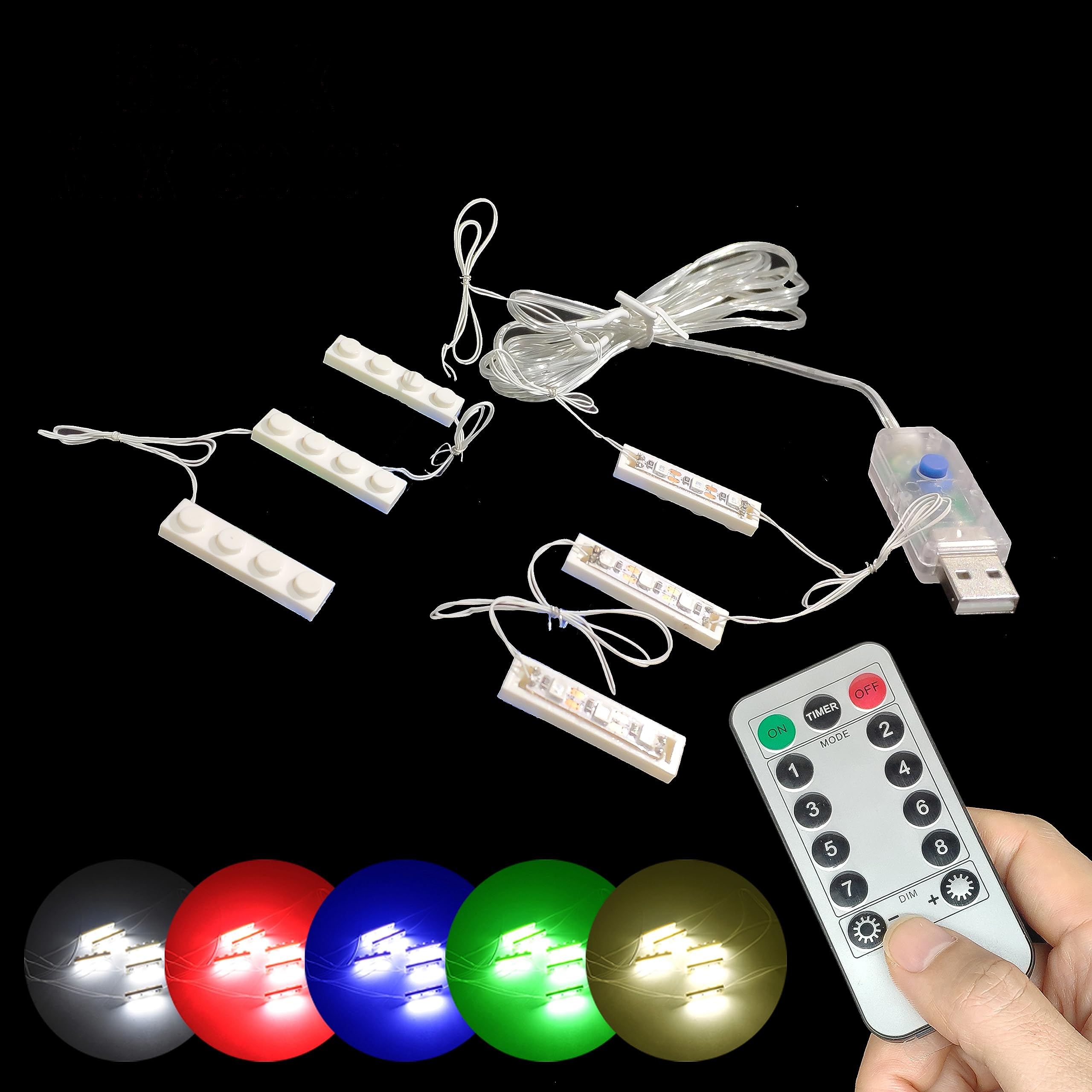 5 Packs X Luces LED Para Abajo (USB Brick