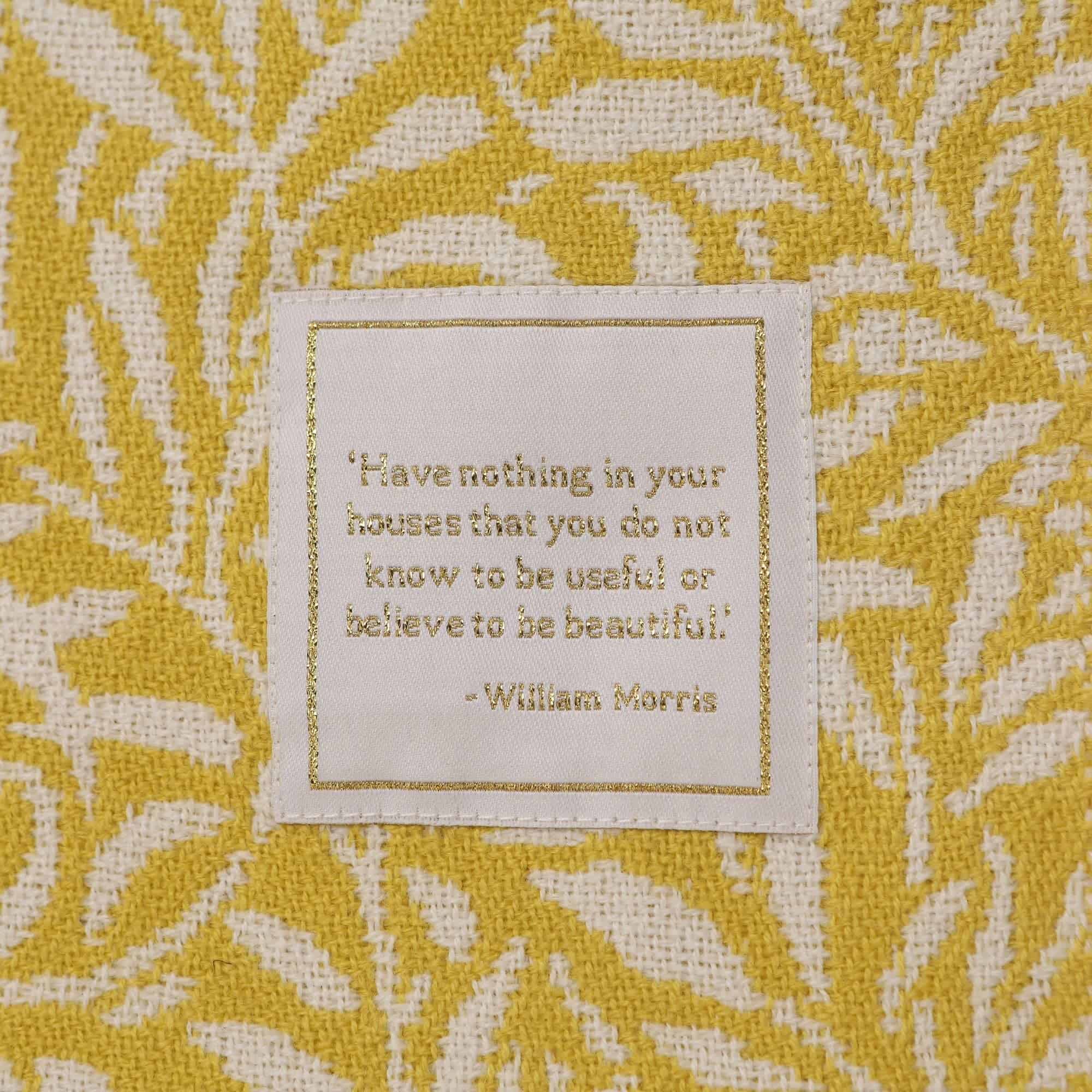 Manta Jacquard Half Moon Bay Shruti William Morris | Willow - Imagen 3