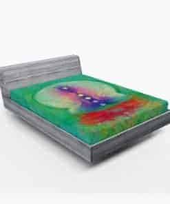 Sábana Ajustable Lunarable Colorful, Postura de Yoga