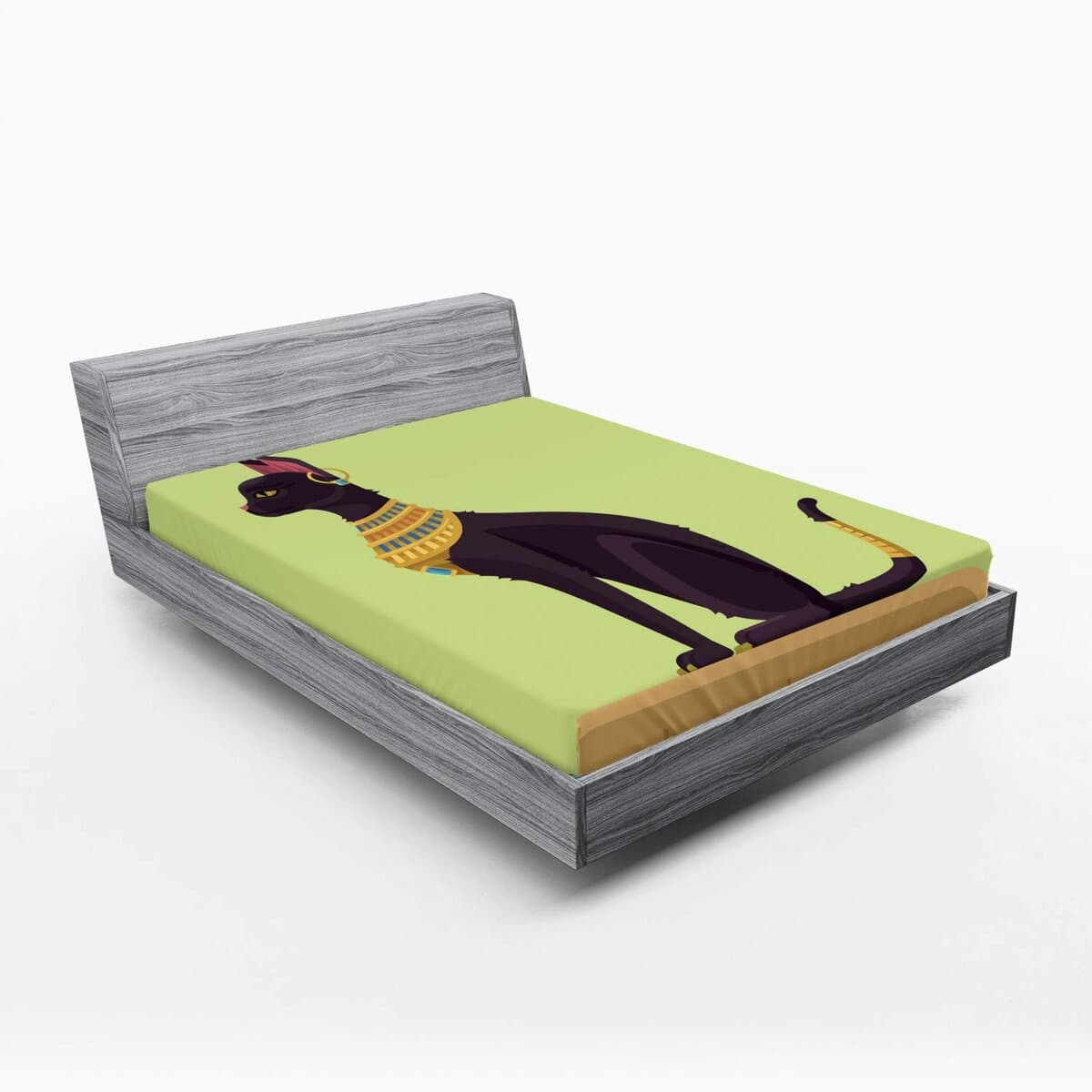 Sábana Ajustable Lunarable Egipto, Imagen -Amarillo Pálido M