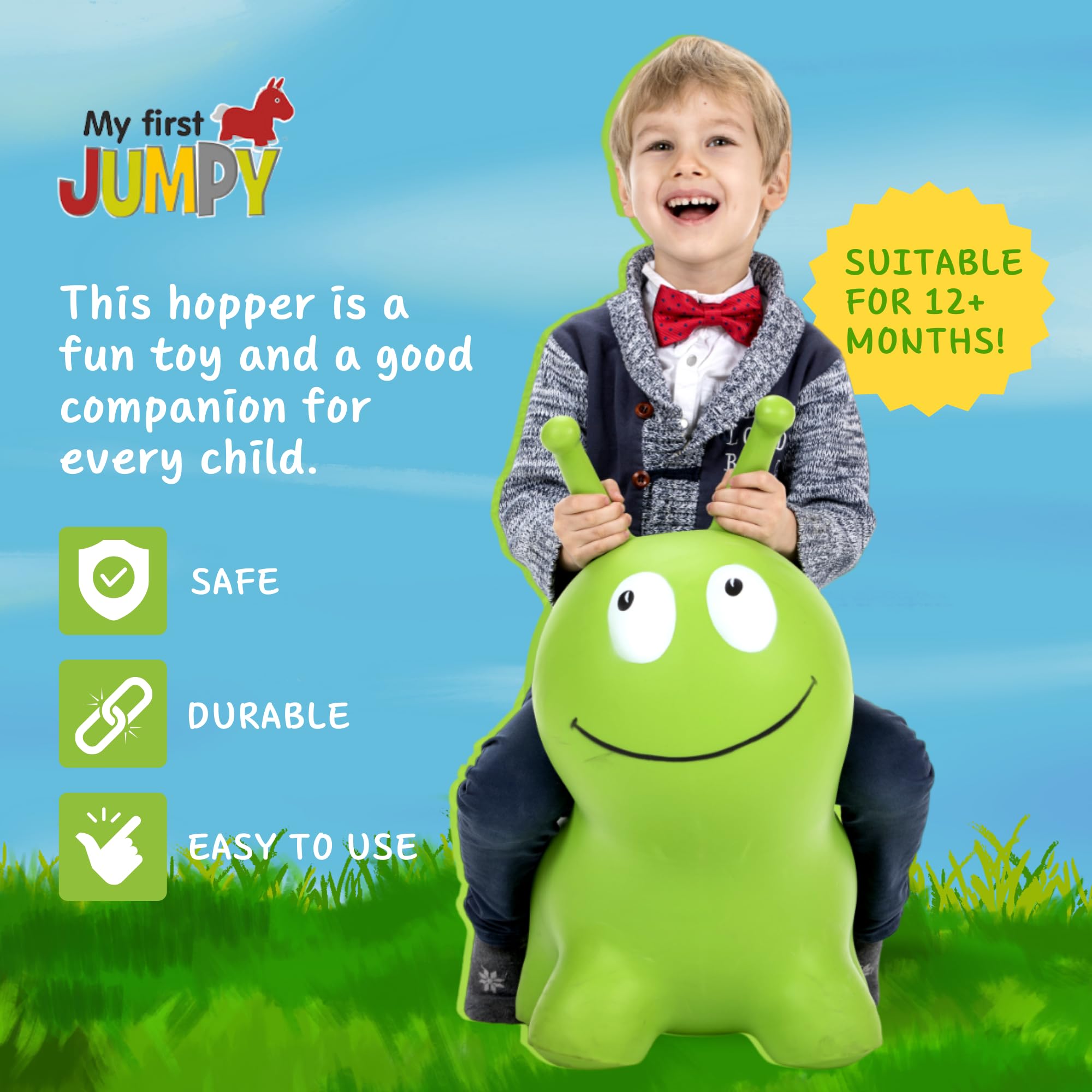 Jumpy Inflable Brincador de GERARDO - Juguete de Paseo de - Imagen 3