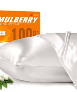 Funda de Almohada de Seda 100% Morera para -Blanco Marfil