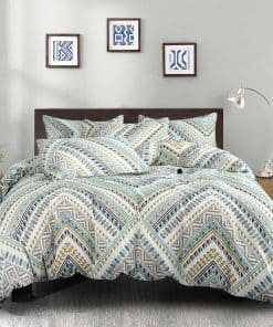 Juego de Funda Nórdica King Azteca Boho, 100% Algodón 3 pzs