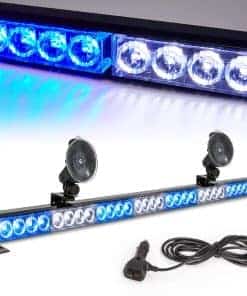 Barra de luz de emergencia estroboscópica azul/blanca LE-JX