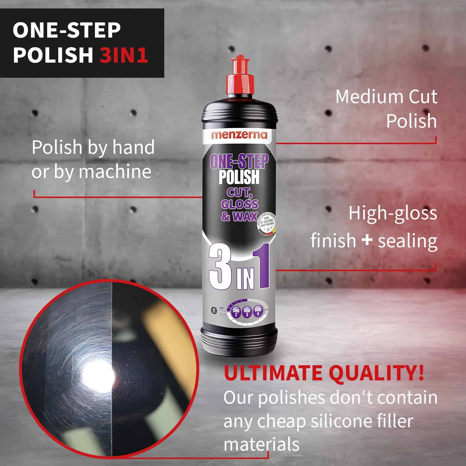 Menzerna "One-Step Polish 3in1" I Pulidor de Corte Medio - Imagen 3