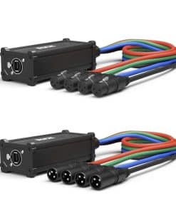 Par de LyxPro Audio Snake 4 Canales XLR 3 Pin Multi Network