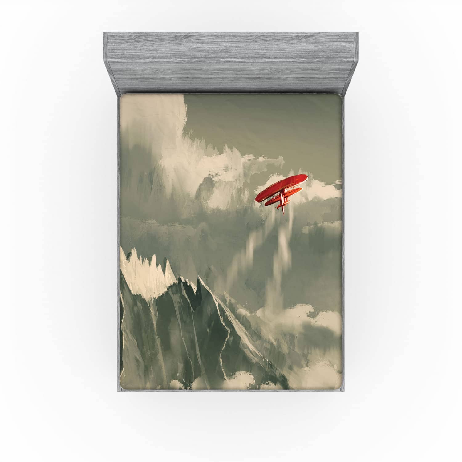 Sábana Ajustable Lunarable Fantasy, Avión de Biplano - Imagen 4