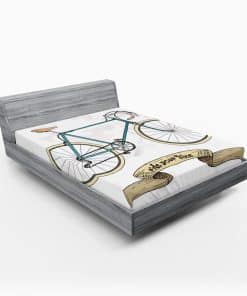 Sábana Ajustable Lunarable Retro, Tema de Montar en