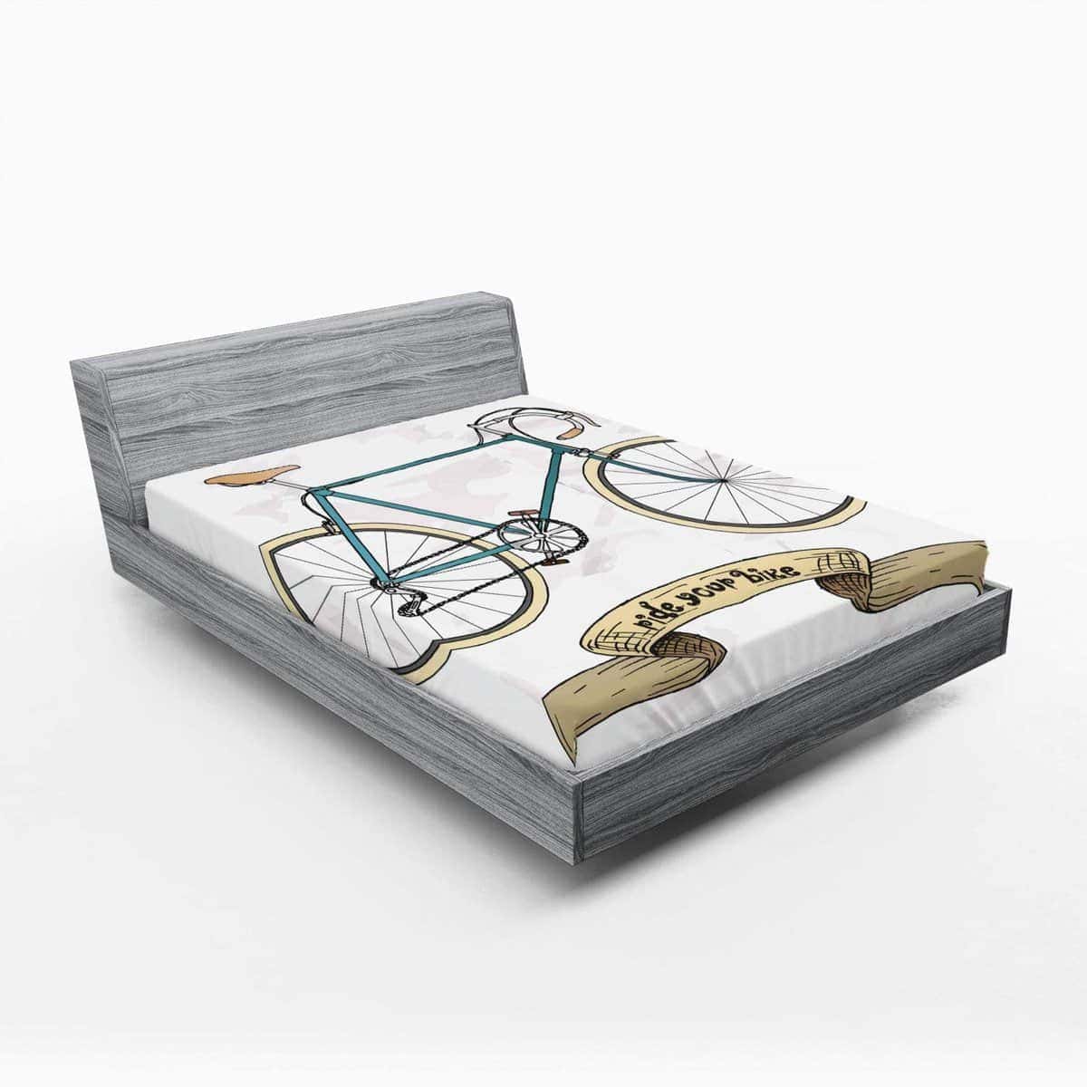 Sábana Ajustable Lunarable Retro, Tema de Montar en